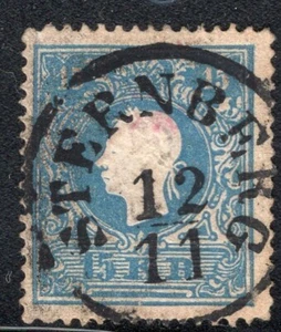 FRANCOBOLLO AUSTRIA 1858/9 Sc. # 11 TIPO II USATO ANNULLO STERNBERG CECO - Foto 1 di 2