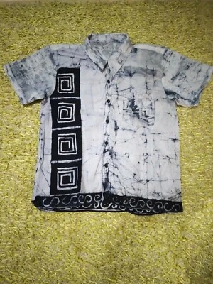 SRI LANKAN CASUAL HIGH QUALITY FASHIONABLE BATIK SHIRT, HANDMADE CEYLON BATIK - Изображение 1 из 4