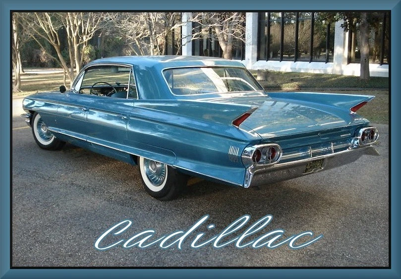 Cadillac Fleetwood 1961 sedán azul, caja de herramientas/imán de refrigerador, 42 millas Foto 1 de 1