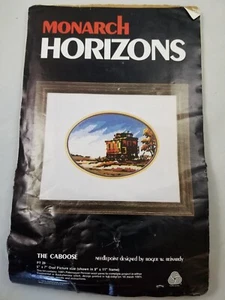 Monarch Horizons "The Caboose" Needlepoint Kit Size 5" x 7" - Picture 1 of 2