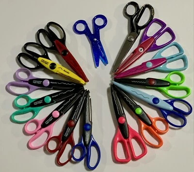 15 Lot Paper Edgers Scissors Decorative Craft Scrapbooking Fiskars Korea Italy — 第 1/4 张图片