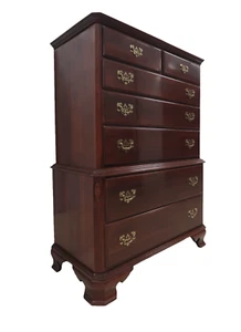 Ethan Allen Georgian Court Cherry Vintage Chest on Chest #11-5225 #11-5225 - Picture 1 of 17