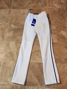 Youth Mizuno White Baseball Pants Hemmed Bottom Size Small NWT - Picture 1 of 4