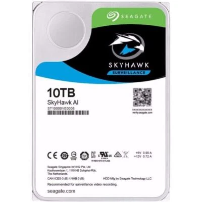 Seagate SkyHawk AI 10TB SATA 6.0Gb/s 3.5" Internal Hard Drive ST10000VE0008 HDD - Image 1 of 4