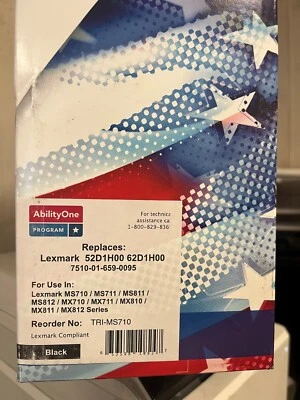 Lexmark 52D1H00 62D1H00 - Ability one tóner negro de alto rendimiento 7510016590095 Foto 1 de 2