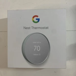 Google Nest Smart Thermostat Fog G4CVZ-US New Open Box - Picture 1 of 8