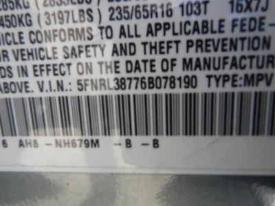 Used Fuel Injection Throttle Body fits: 2006 Honda Odyssey 3.5 Grade A Foto 1 de 4