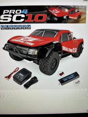 Associated 20531C3 Pro4 SC10 General Tire Brushless 4WD RTR Truck 3S Lipo Combo - Image 1 of 4