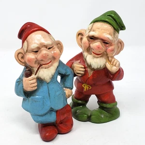 Vintage Wichtel Elfe Ornamente Pappmaché Komposition 4" Japan - Bild 1 von 9