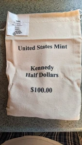 2006 Kennedy Half Dollars P & D U.S. Mint Sewn Bag of $100 Unopened 200 BU Coins - Picture 1 of 2