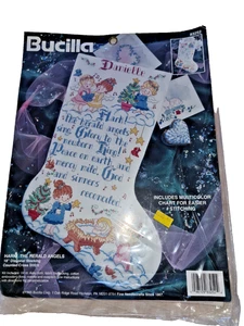 Bucilla Weihnachtsstrumpf Kreuzstich Set Hark The Herald Angels 83252 - Bild 1 von 5