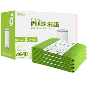 Nachfüllpack kompatibel mit Dekor Plus Windeleimer | 8er Pack | Einwegwindelp... - Bild 1 von 8