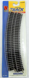 HO Scale 18" Curved Track (4-Pack) - Life-Like #8602 - Picture 1 of 2