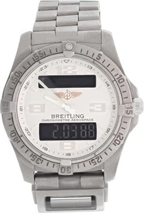 Breitling Aerospace e79362 Titanium Silver dial 42mm Quartz watch - Picture 1 of 12