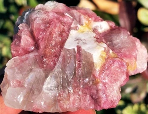 123g Natural Sandía Color Turmalina Cristal Hielo Transparente Espécimen ie1937 - Imagen 1 de 13