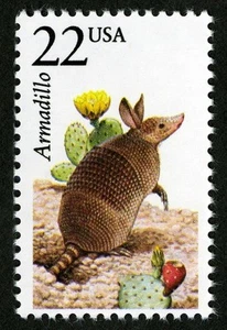 10x ARMADILLO 1987 22c Wildlife Animals US Postage Stamp Unused MINT NH - Bild 1 von 2