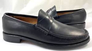 Church's PRADA Men's Size 12 USA Classic Penny Leather Loafer Shoes Black $800 - Picture 1 of 7