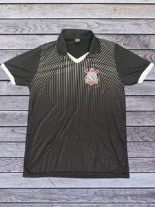S.C. Corinthians Paulista Official Soccer Jersey Brazil Size XL Black - Picture 1 of 7
