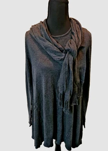 Maglione ALFANI carbone/melange fine guage nuovo con etichetta taglia M - Foto 1 di 6