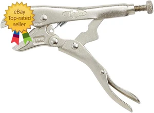 VISE-GRIP Curved Jaw Locking Pliers with Wire Cutter 4-Inch (10) - Picture 1 of 12