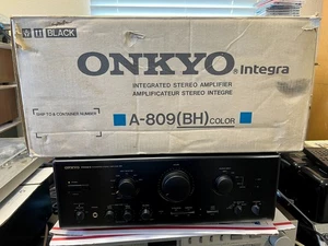 Vintage Onkyo Integra A-809 Stereo Integrated Amplifier mit orig Box; getestet SIEHE VIDEO - Bild 1 von 11