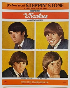 The Monkees - (I'm Not Your) Steppin' Stone - 1966 USA Sheet Music Edition - Foto 1 di 1