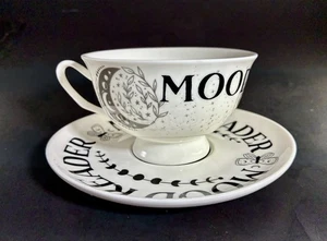 Mood Reader Celestial Themed Moon Stars Tea Cup & Saucer Set By Book Box - Picture 1 of 17