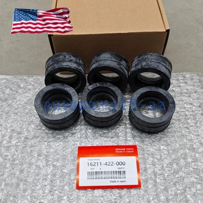 6pcs Carburetor Intake Manifold Boots set Fit For Honda CBX1000 1979-1980 USA Foto 1 de 4