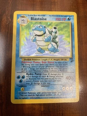 Pokemon Blastoise Base Set 2 Holo Rare 2/130 MP/HP 💦 - Image 1 of 4