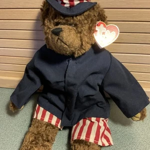 Ty Samuel Patriotic Bear 14” Beanie Baby - Picture 1 of 4