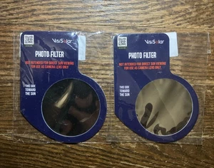 Paquete de 2 nuevos filtros de lente Visisolar Eclipse para teléfono inteligente, cámara, filtro de fotos - Imagen 1 de 1