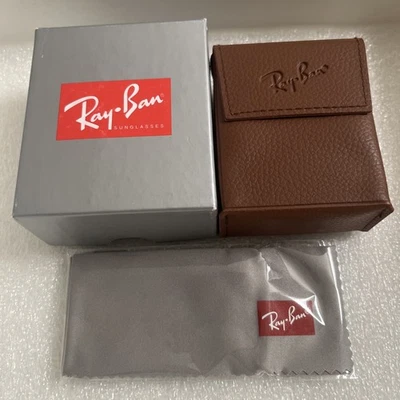 Ray Ban Small Empty Leather  Case/Authentic - Image 1 of 4