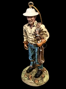 Weihnachtsbaum HARZ Ornament LINEMAN mit BART & Mütze - Made in USA 3,5" hoch - Bild 1 von 6