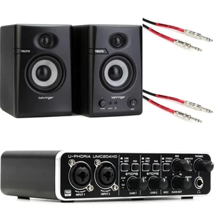 Behringer U-Phoria UMC204HD Pacchetto interfaccia audio USB e altoparlanti - Foto 1 di 1