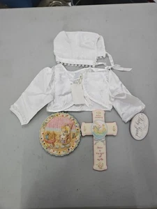 De colección Mervyns California 2 piezas. Baby Bonnett, abrigo bautizo - Imagen 1 de 5