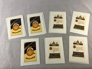 Halloween Greeting Cards, Made from Vintage Postcards, Never Used - Picture 1 of 5