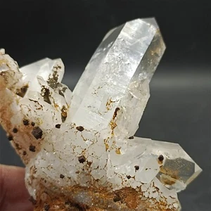 Pyrite Quartz crystal cluster - reiki healing crystal stones  Home Decor Crystal - Picture 1 of 4
