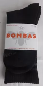 1 par de calcetines unisex Bombas talla M negros 88% polietileno, 8% algodón, 4% elastano - Imagen 1 de 2