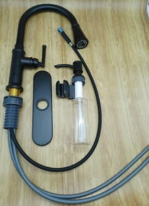 Kitchen Faucet Reyes Pull-Down Sprayer Single-Handle with Reflex and Power Blk - Afbeelding 1 van 10