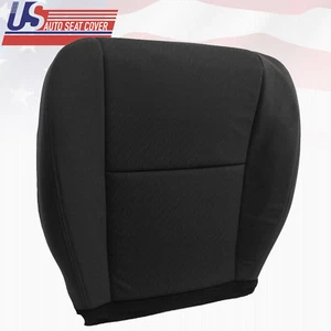 2010 - 2014 Chevy Silverado Driver Bottom Replacement Cloth Seat Cover Black - Picture 1 of 8
