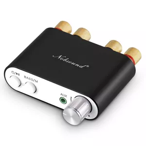 Nobsound Mini Bluetooth Digital Amplifier Hi-Fi Home Stereo Power Amp USB 50W×2 - Picture 1 of 10