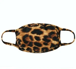 Washable Reusable Fashion Cloth Face Mask - Leopard Print - Picture 1 of 4