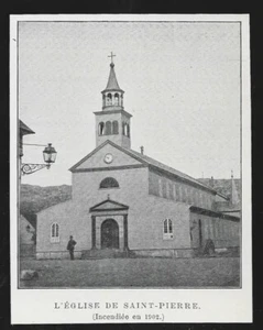 1908  --  MARTINIQUE L EGLISE DE SAINT PIERRE INCENDIEE EN 1902 . 3U568 - Imagen 1 de 1