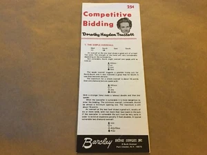 Competitive Bidding Vintage Rare Pamphlet Barclay Bridge Card Game Truscott 1971 - Picture 1 of 4