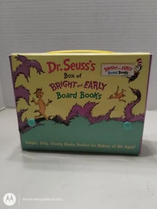 Vintage Dr Seuss Box of 4 Bright & Early Board Books ABC Mr Brown Wocket Foot - Picture 1 of 7