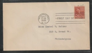 U.S. 1938 Tylor 10 Cent First Day of issue Scott # 815 **See Pic** @ - Picture 1 of 1
