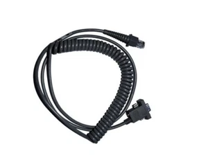 CAB-362 Datalogic RS232 Kabel RJ48/RJ45 xDSub9, mit Stromanschluss Spiralkabel - Bild 1 von 1