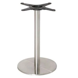 Table Base Stainless Steel 720mm Round Cafe Restaurant Stand Bolero Furniture - Picture 1 of 4