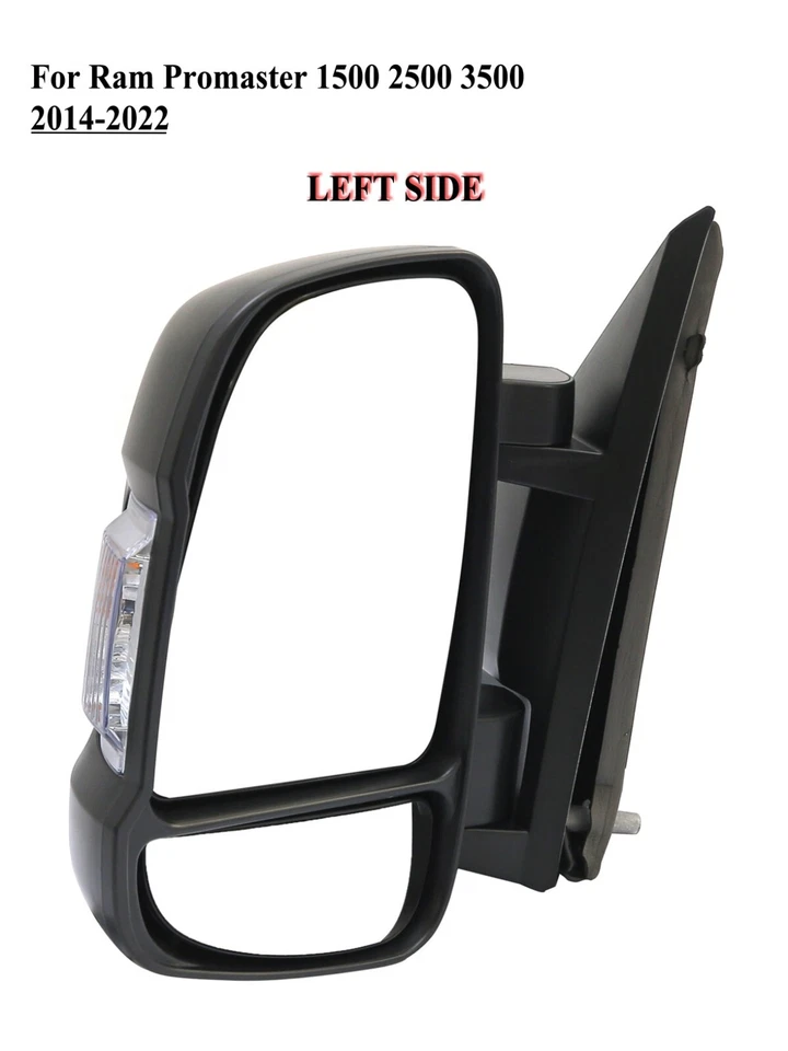 Driver Left Side Power Heated  Mirror For Ram Promaster 2010-2025 - Image 1 of 4