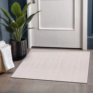 Jute Entry Rug 2x3 Washable Durable Indoor Outdoor Stain Resistant Carpet - Picture 1 of 9
